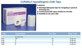 KND 7140C EA/1 CURASILK CLOTH TAPE 3" X 10YRDS