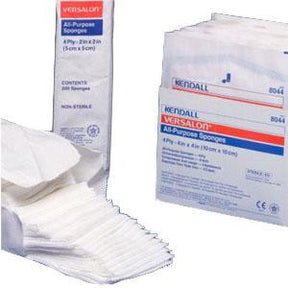 KND 8044 PK/50 VERSALON NONWOVEN ALL-PURPOSE SPONGES, 4IN X 4IN, 4 PLY