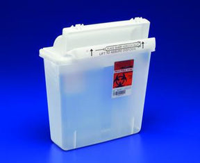 KND 8506Y CS/20 SHARPS CONTAINER TRANSPARENT YELLOW, 5 QUARTS