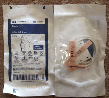 KND MAXI CA/24 ADHESIVE SPO2 SENSORS, INFANT, SINGLE-PATIENT