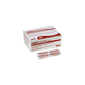 LER 109-01 BX200  SWABS 10 % PVP WITH 1% IODINE LORIS.