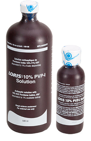 LER 109-09 CS/48  PVP-I SOLUTION WITH SNAP CAP. 10% W/V POVIDONE IODINE. 115ML