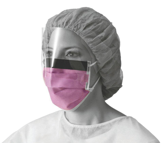 MDL NON27410EL (CS/4)  BX/25  FLUID RESIST FACE MASK, FACE W/ SHIELD, EARLOOP