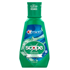 MED 090073 EA/1 SCOPE MOUTHWASH, CLASSIC COOL PEPPERMINT, 1L.