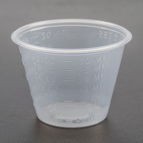 MED 800-000 CS/5000  GRADUATED MEDICINE CUPS, TRANSLUCENT, PLASTIC, 1OZ