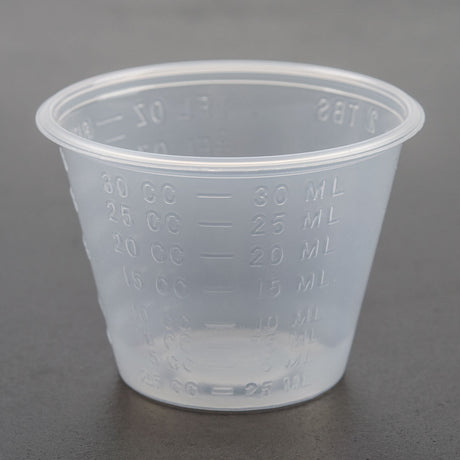 MED 800-000 CS/5000  GRADUATED MEDICINE CUPS, TRANSLUCENT, PLASTIC, 1OZ