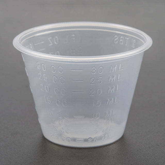 MED 800-000 CS/5000  GRADUATED MEDICINE CUPS, TRANSLUCENT, PLASTIC, 1OZ