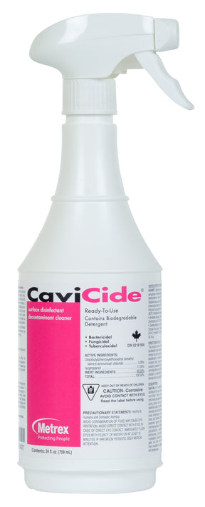 MET 11-1024 EA/1 CAVICIDE DISINFECTANT SPRAY FOR HARD SURFACES 24 OZ BOTTLE
