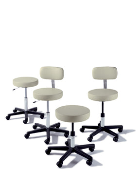 MID 273-003-312 EA/1 RITTER AIR LIFT STOOL WITH BACK AND GLIDE ASSEMBLY, BLACK