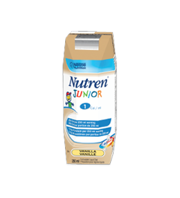 NES 12344549 CS/24 NUTREN JUNIOR NUTRITIONAL FORMULA, TETRA PRISMA PACK, VANILLA, 250ML (NON-RETURNABLE)