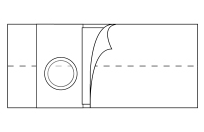 NUH 6612-C EA/1 FLAT PANEL REGULAR 6IN BELT, LARGE, 3 1/4IN RIGHT SIDE OPENING (NON-RETURNABLE)