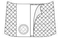 NUH 6744-PC EA/1 FLAT PANEL COOL COMFORT 9IN, XXLARGE, 3 1/4IN RIGHT SIDE OPENING, PROLAPSE OVERBELT (NON-RETURNABLE)