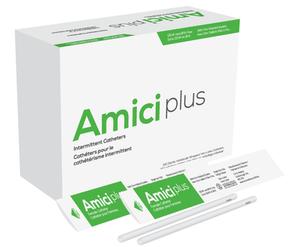 OOS 5608 BX/100 AMICI PLUS FEMALE INTERMITTENT CATHETERS, SIZE 8FR 6IN