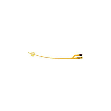 RUS 180003080 BX/10 GOLD 2-WAY PEDIATRIC SILICONE CATHETER, 8FR, 3CC