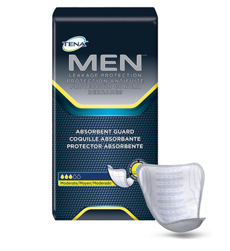 SCA 50600 TENA® MEN™ Moderate Guards Incontinence Pad for Men, One Size