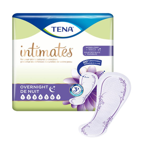 SCA 54282 TENA® Intimates™ Overnight Incontinence Pads, Maximum Absorbency