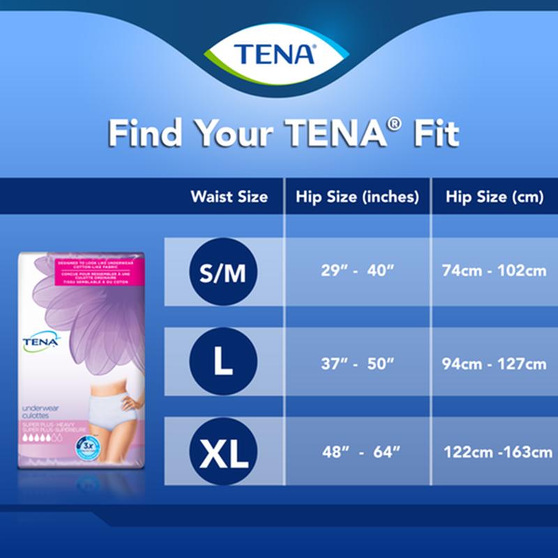 TENA Incontinence Underwear for Women, Super Plus Absorbency