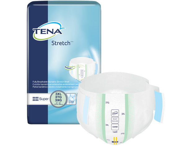 SCA 61391 TENA® Stretch™ Super Bariatric Incontinence Brief, Super Absorbency, 3X-Large