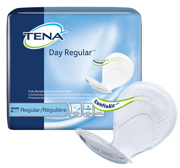 SCA 62418 TENA® Day Regular 2 Piece Heavy Incontinence Pad, Moderate Absorbency