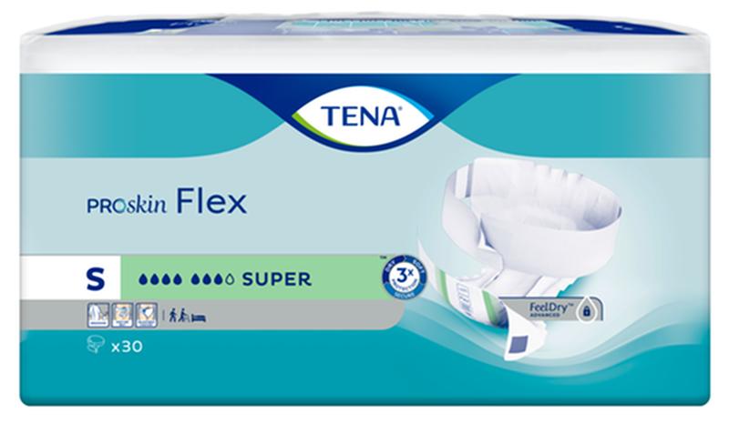 SCA 67804 TENA® ProSkin™ Flex Super Brief, Maximum Absorbency, Size 8/Small