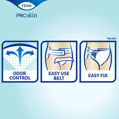 SCA 67806 TENA® ProSkin™ Flex Super Brief, Maximum Absorbency, Size 16/Large