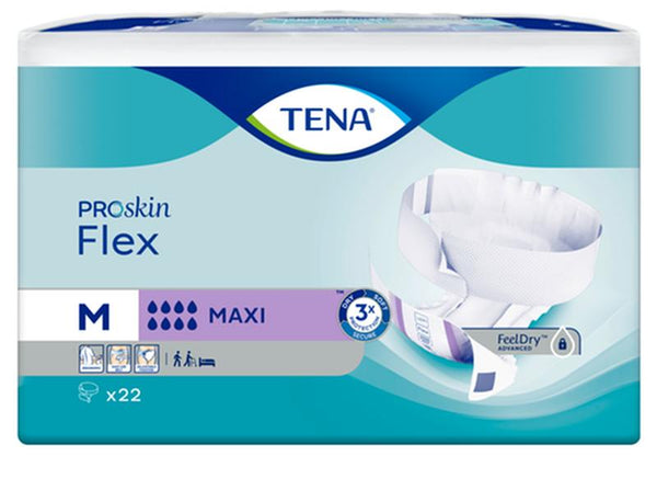 SCA 67837 TENA® ProSkin™ Flex Maxi Brief, Maximum Absorbency, Size 12/Medium