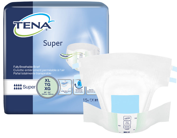 SCA 68011 TENA® Super Incontinence Brief, Super Absorbency, X-Large