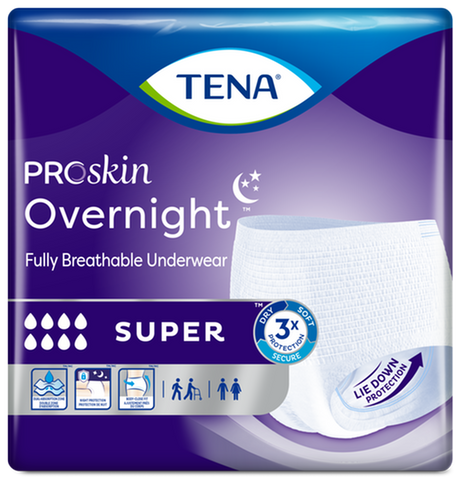 SCA 72235 TENA® Overnight™ Super Protective Incontinence Underwear, Overnight Absorbency, Medium