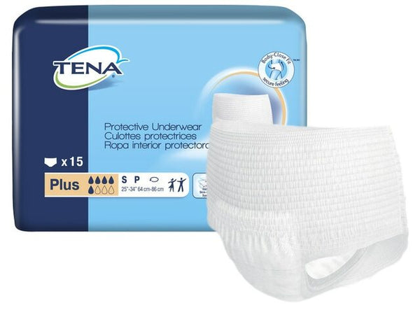 SCA 72631 TENA® Plus Protective Incontinence Underwear, Plus Absorbency,  Small