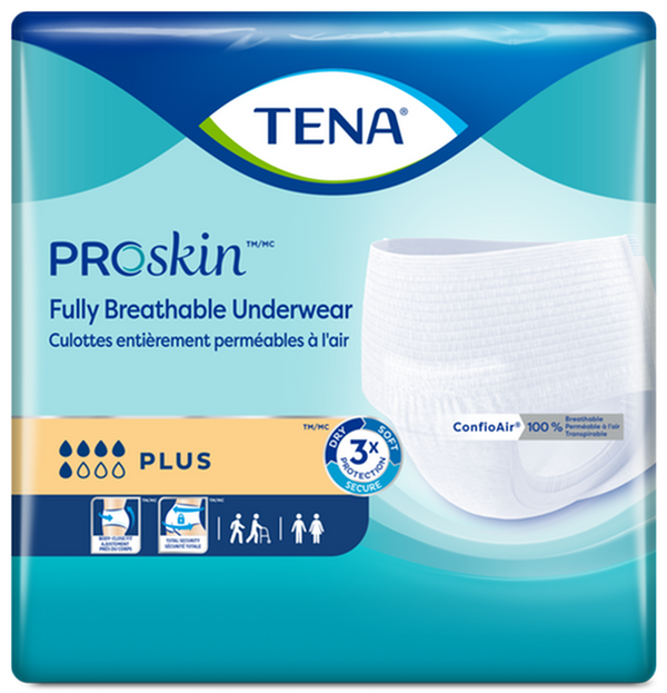 SCA 72633 TENA® Plus Protective Incontinence Underwear, Plus Absorbency,  Large
