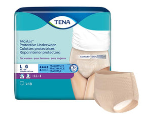 SCA 73030 TENA® ProSkin™ Protective Incontinence Underwear for Women, Maximum Absorbency, Large