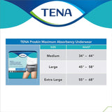 SCA 73520 TENA® ProSkin™ Protective Incontinence Underwear for Men, Maximum Absorbency, Small/Medium