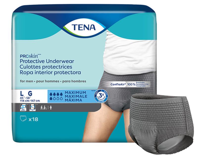 SCA 73530 TENA® ProSkin™ Protective Incontinence Underwear for Men, Maximum Absorbency, Large