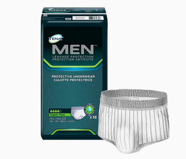 SCA 81780 TENA® MEN™ Protective Incontinence Underwear, Super Absorbency, Medium/Large