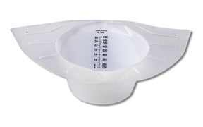 SM 6001 CS/100  PLASTIC SPECIMEN CONTAINER, 800CC WHITE, W/O COVER (MEXICAN HAT)