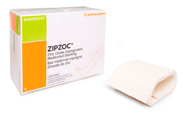 SNU 66000747 BX/4 ZIPZOC MEDICATED STOCKING DRESSING, SIZE 82CM X 14CM