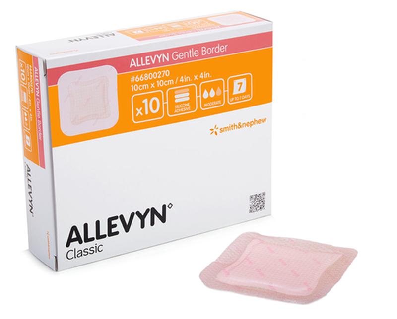 SNU 66800269 BX/10 ALLEVYN GENTLE BORDER DRESSING, SIZE 7.5CM X 7.5CM