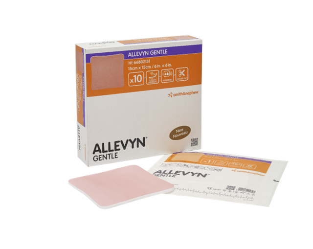 SNU 66802129 BX/10 ALLEVYN GENTLE FOAM DRESSING, SIZE 10 X 10CM