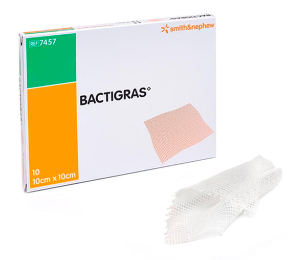 SNU 7456 BX/50 BACTIGRAS ANTISEPTIC DRESSING, SIZE 5CM X 5CM