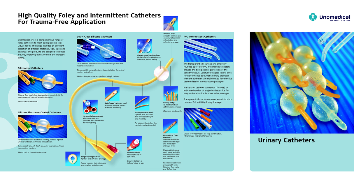 SQU 0201518 BX/100 UNOMEDICAL FEMALE PVC INTERMITTENT CATHETER, 10FR(SKU#SQU 02015182)