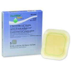 SQU 403327 BX/5 DUODERM SIGNAL CGF HYDROCOLLOID DRESSING, STERILE, 14CM X 14CM (6IN X 6IN)