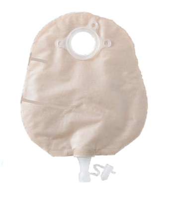 SQU 413437 BX/10 NATURA UROSTOMY POUCH, TRANSPARENT, 45MM (1 3/4IN), STANDARD