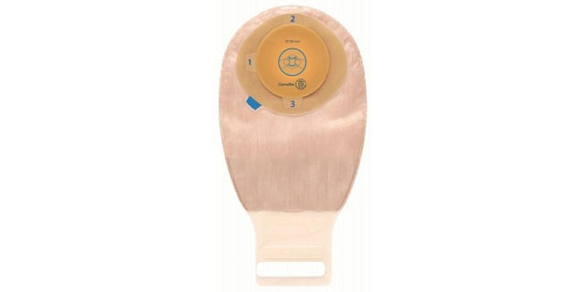 SQU 413521 BX/10 ESTEEM MOLDABLE 1-PIECE TAN DRAINABLE POUCH, SIZE MEDIUM 20-30MM