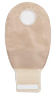 SQU 416418 BX/10 NATURA DRAINABLEL POUCH WITH INVISICLOSE, TRANSPARENT STANDARD 45MM (1-3/4IN) WITHOUT FILTER