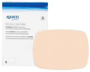 SQU 420637 BX/5 AQUACEL NON-ADHESIVE FOAM DRESSING, 6IN X 8IN (15CM X 20CM)