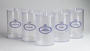 TEC 4011 SET/5 PLASTIC SUNDRY JARS 