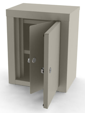 UMF 7781 EA/1 NARCOTIC CABINET, DOUBLE DOOR, DOUBLE LOCK, 2 SHELVES, 12" W X 15" H X 8" D 