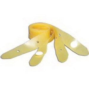 URO 6006 PK/3 TAN LATEX LEG STRAPS WITH BUTTON CLOSURE