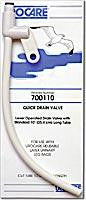 URO 700118 EA/1 QUICK DRAIN VALVE WITH WHITE RUBBER TUBING, SIZE MEDIUM 18IN