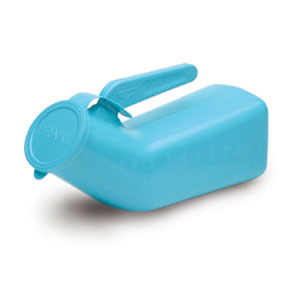 VOL 00095 EA/1 HANGING MALE URINAL WITH LID, AUTO CLAVABLE, BUE.